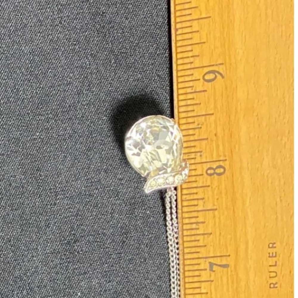 Sparkling Crystal Ball Pendant Necklace with Chain for Women Glamorous Accessory